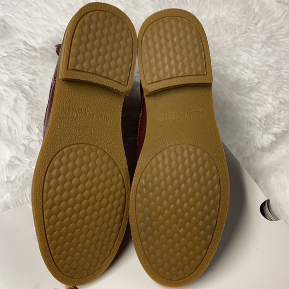 Burgundy Leather Booties (NWOT) size 7.5 (see description) Hush Puppies Brand - Picture 4 of 8